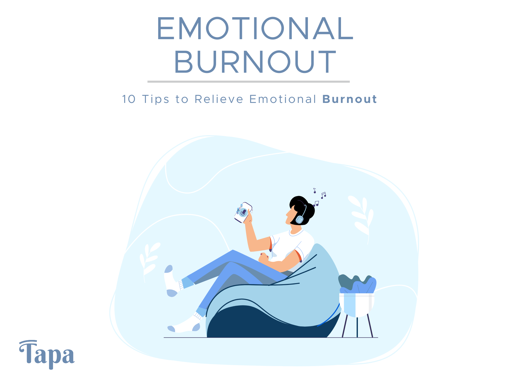 emotional burnout vector